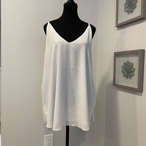 Kismet Elegant White Camisole Top